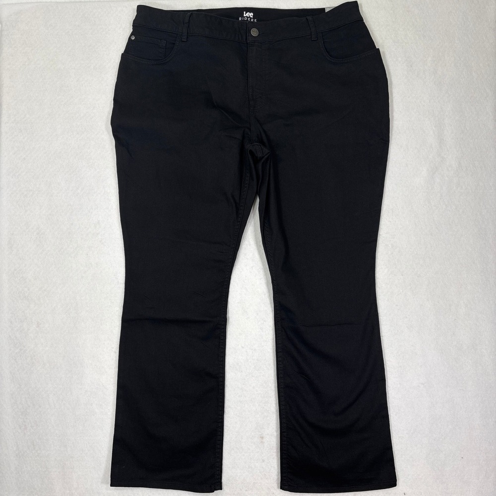 Lee Riders Indigo Pants 26W Straight Leg Cotton Blend NWT Work Casual
